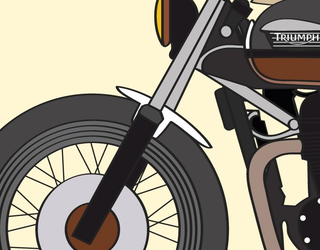 Illustration triumph et lapin, réalisation Studio du Flamant rose, Bordeaux.